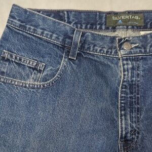 Vintage Y2K Levi's Silvertab Baggy Fit Medium Blue Mens Jeans Size 34